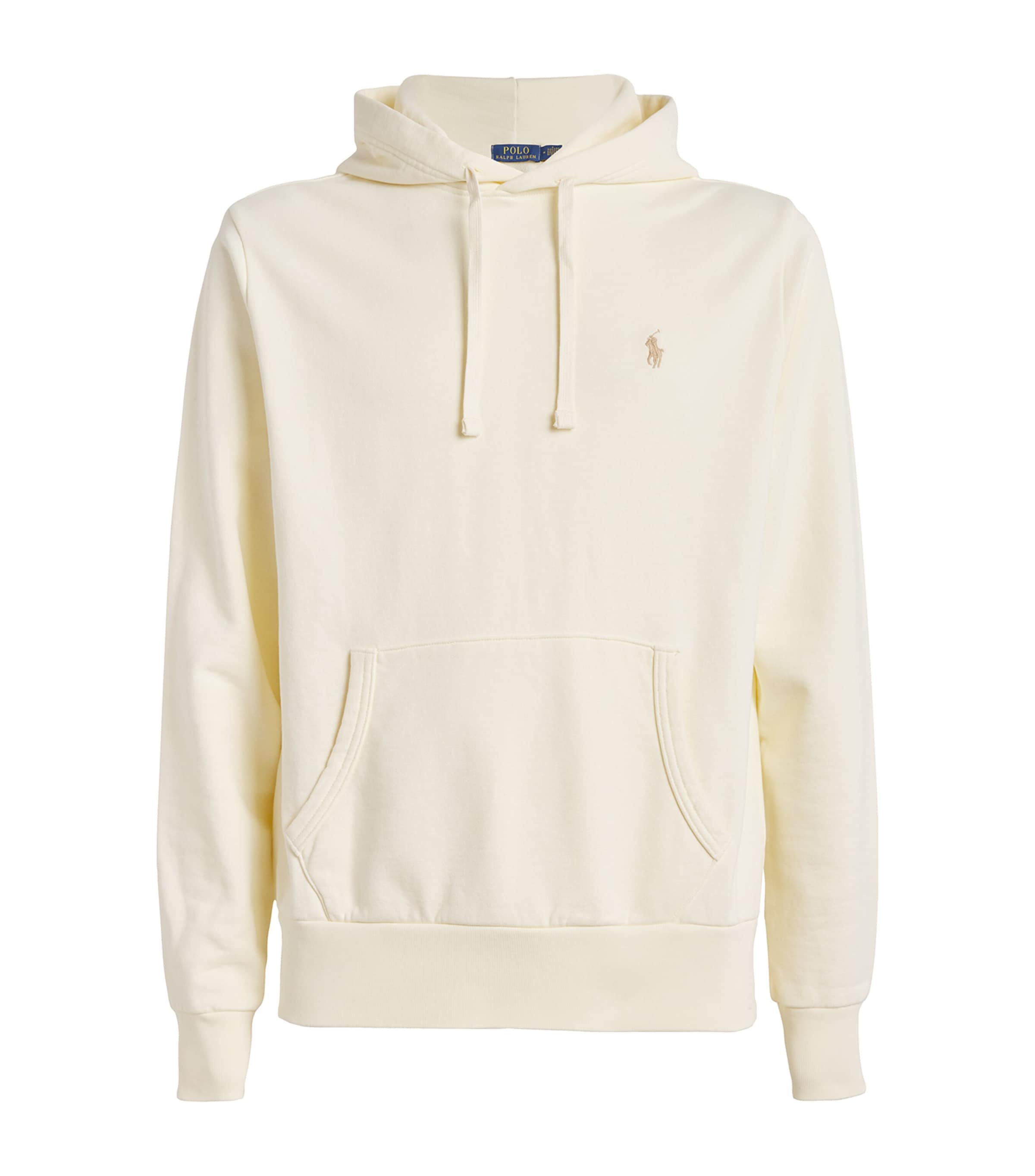 Polo Ralph Lauren Cotton Polo Pony Hoodie In Ivory