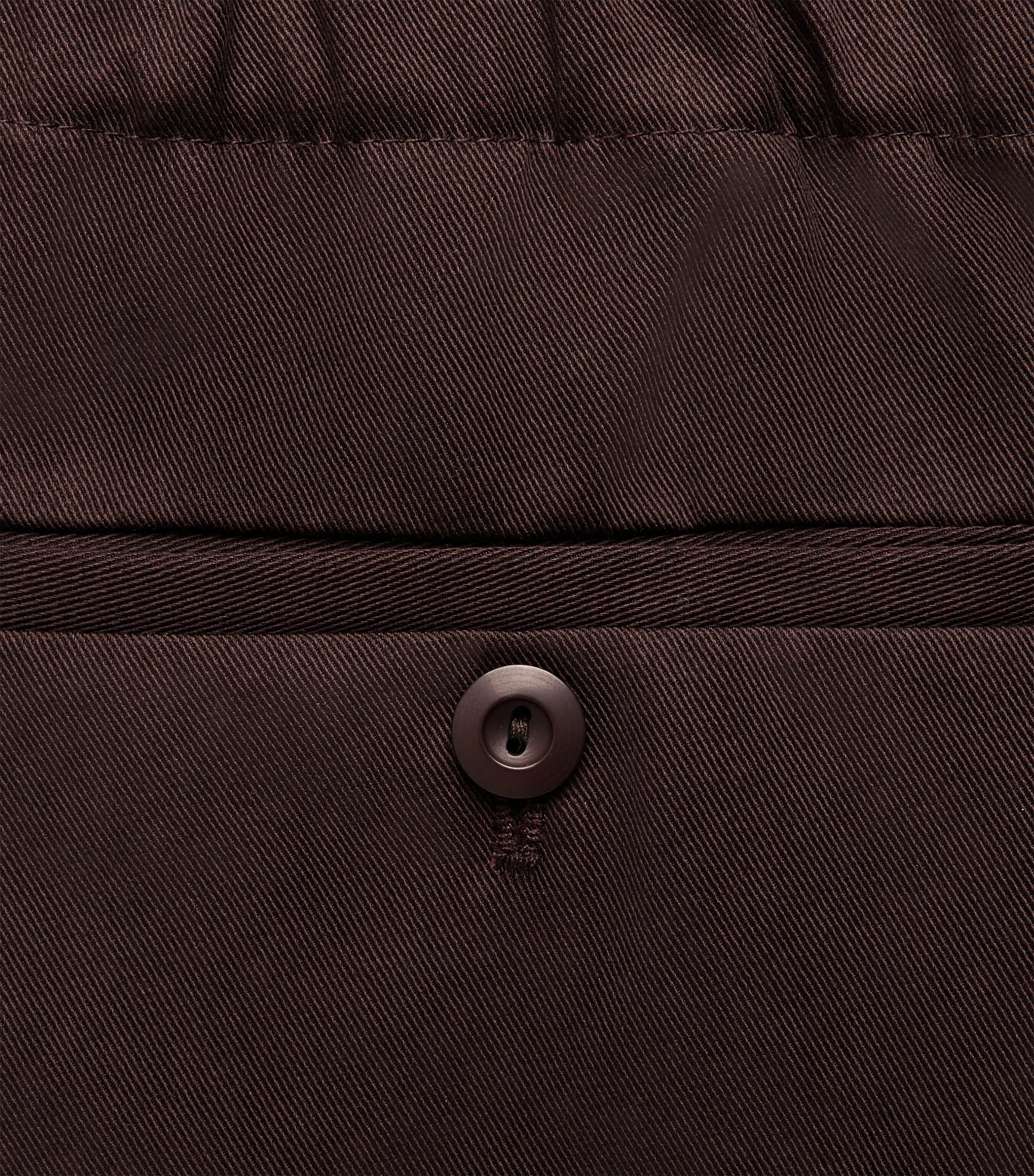 Sandro Paris Mens Alpha Cotton Wide-Leg Trousers Chocolate Image 6
