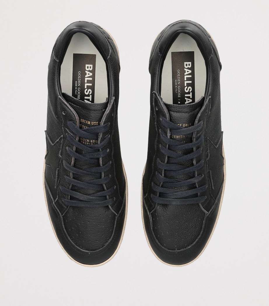 Golden Goose Leather Ball Star Sneakers Navy Image 3