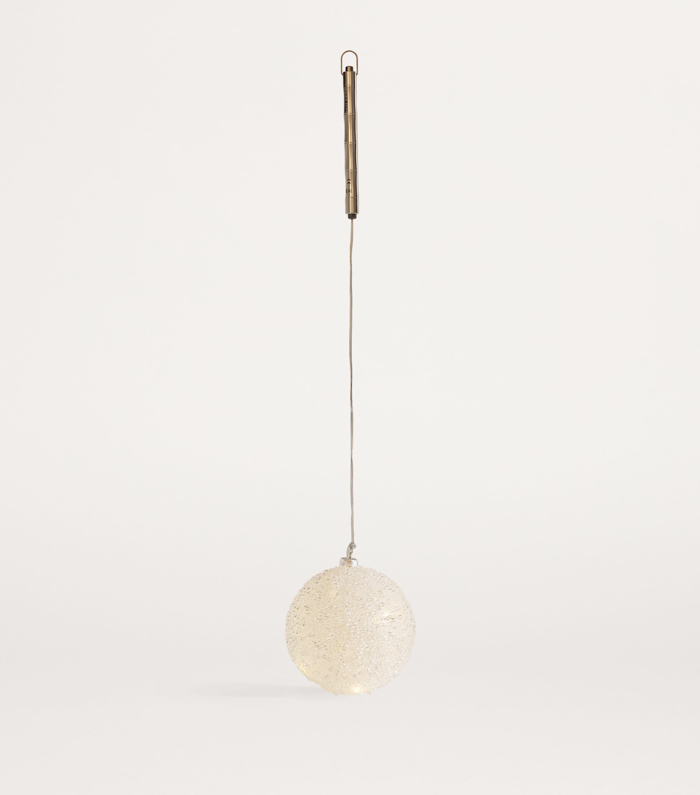 Harrods LED Embellished Bauble White Image 3