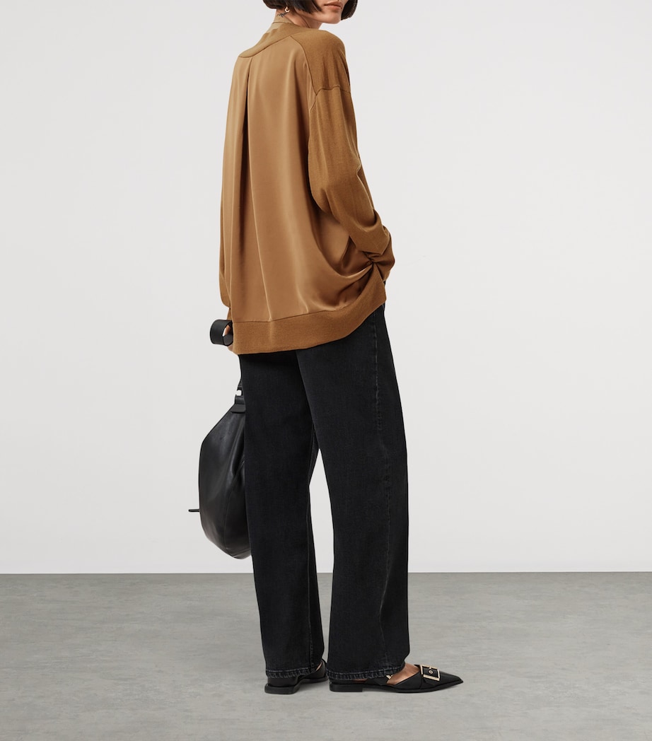 Wool Bern Sweater CARAMEL BROWN Image 4