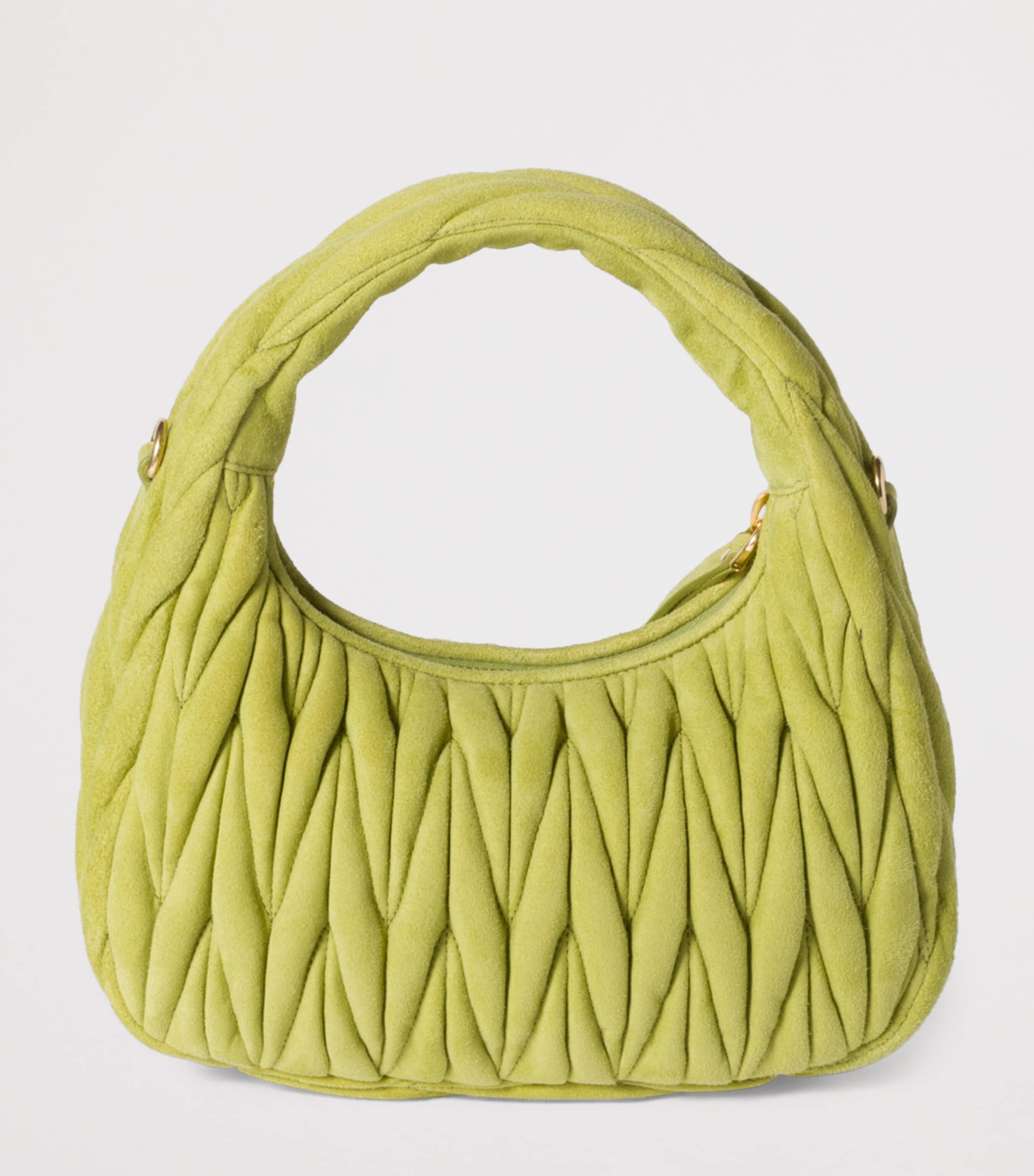 Small Matelassé Leather Wander Top-Handle Bag F077G Image 3