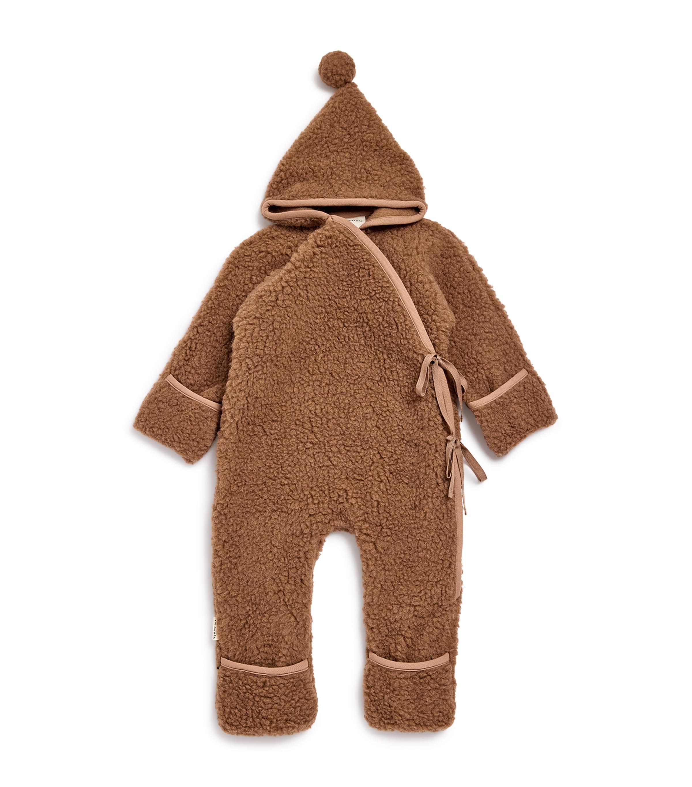 Binibamba Merino Wool Bruno Snugglesuit In Brown