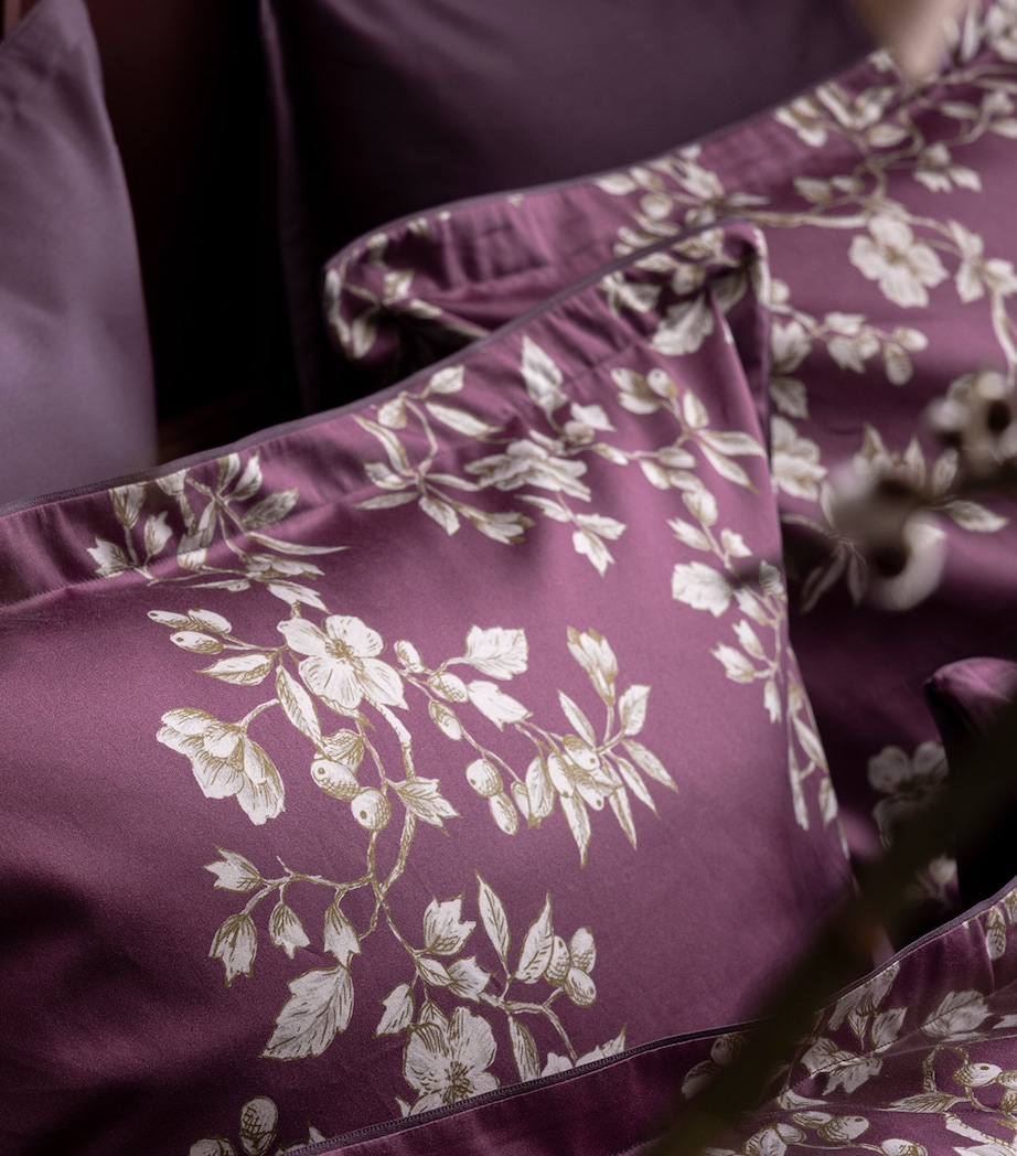 Organic Cotton Vivienne Oxford Square Pillowcase (65cm x 65cm) PURPLE Image 3