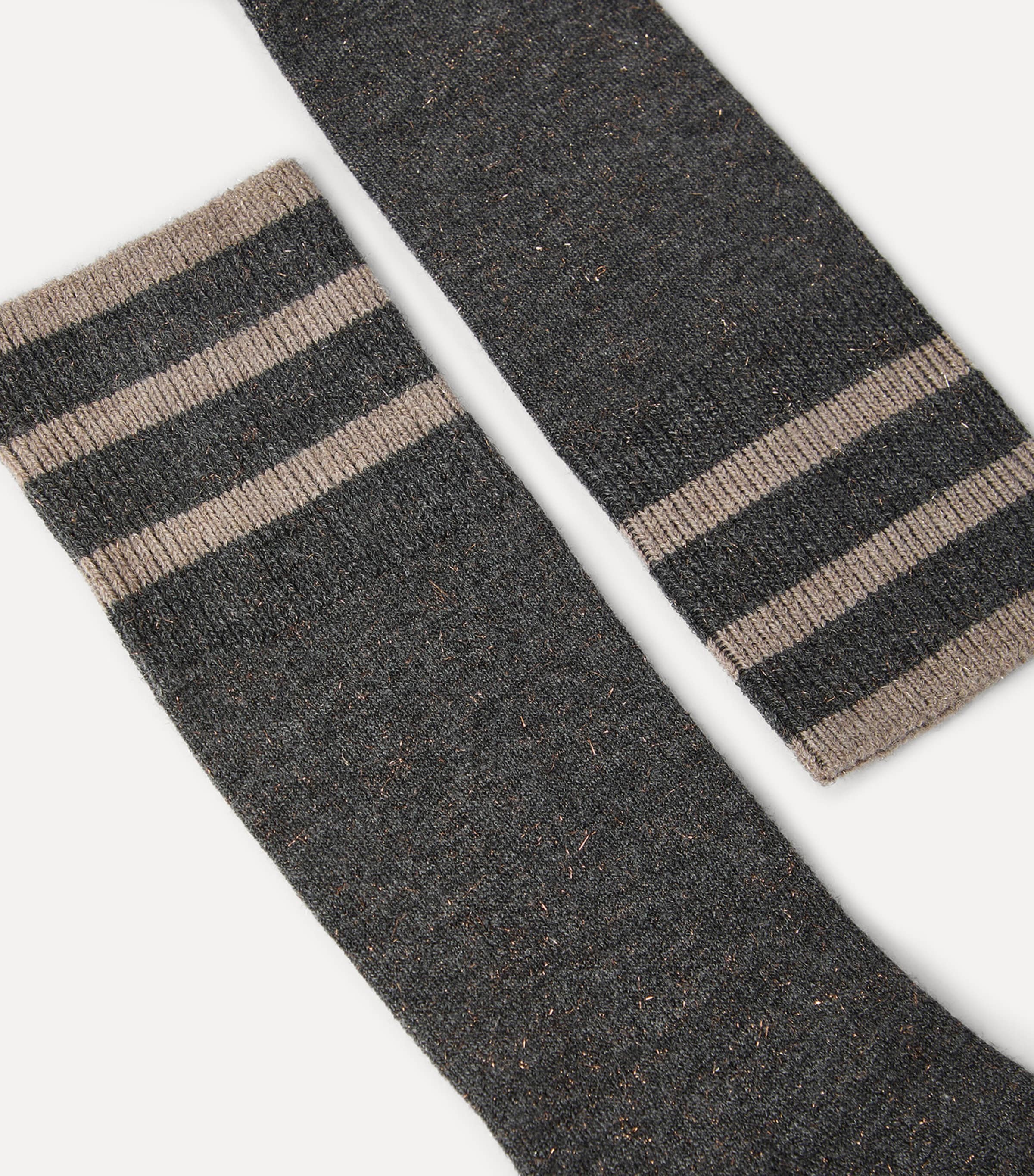Brunello Cucinelli Womens Cashmere-Blend Sparkling Knit Socks Image 2