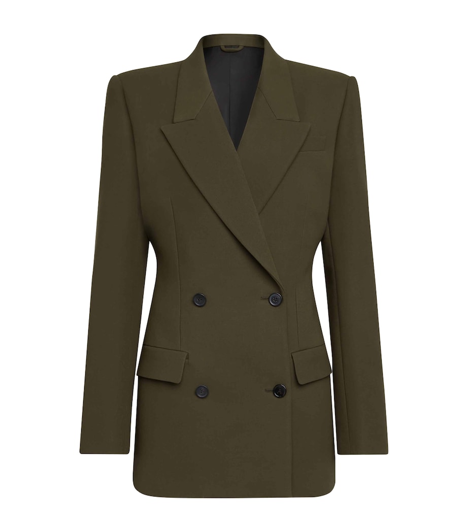 Double-Breasted Blazer OLIVE Image 1