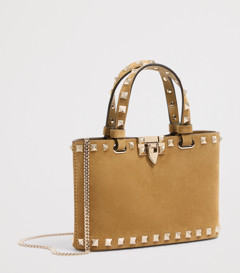 Valentino Garavani Mini Leather Rockstud Tote Bag Rdx Image 2