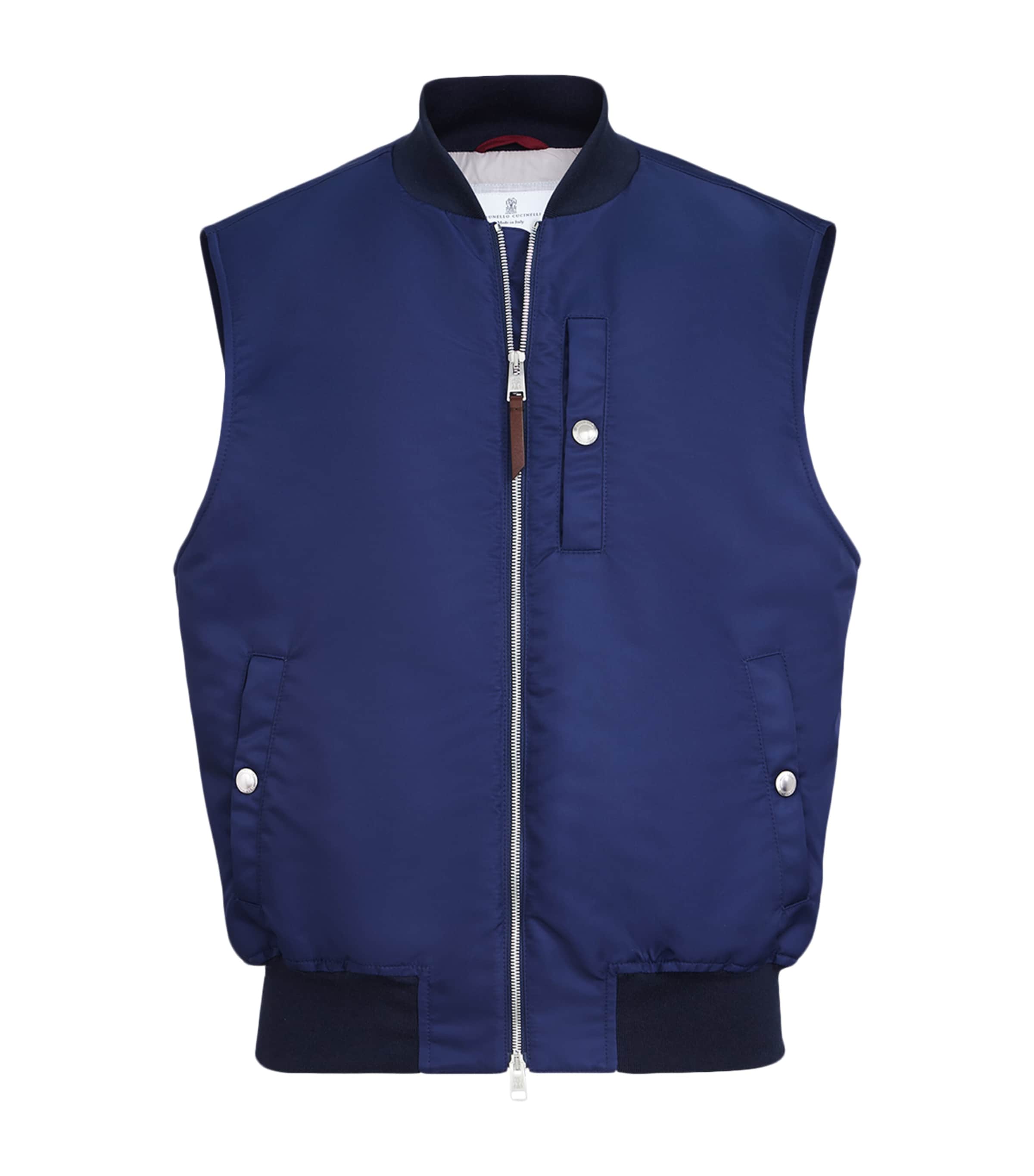 Water-Resistant Satin Techno Gilet CIL51 Image 1