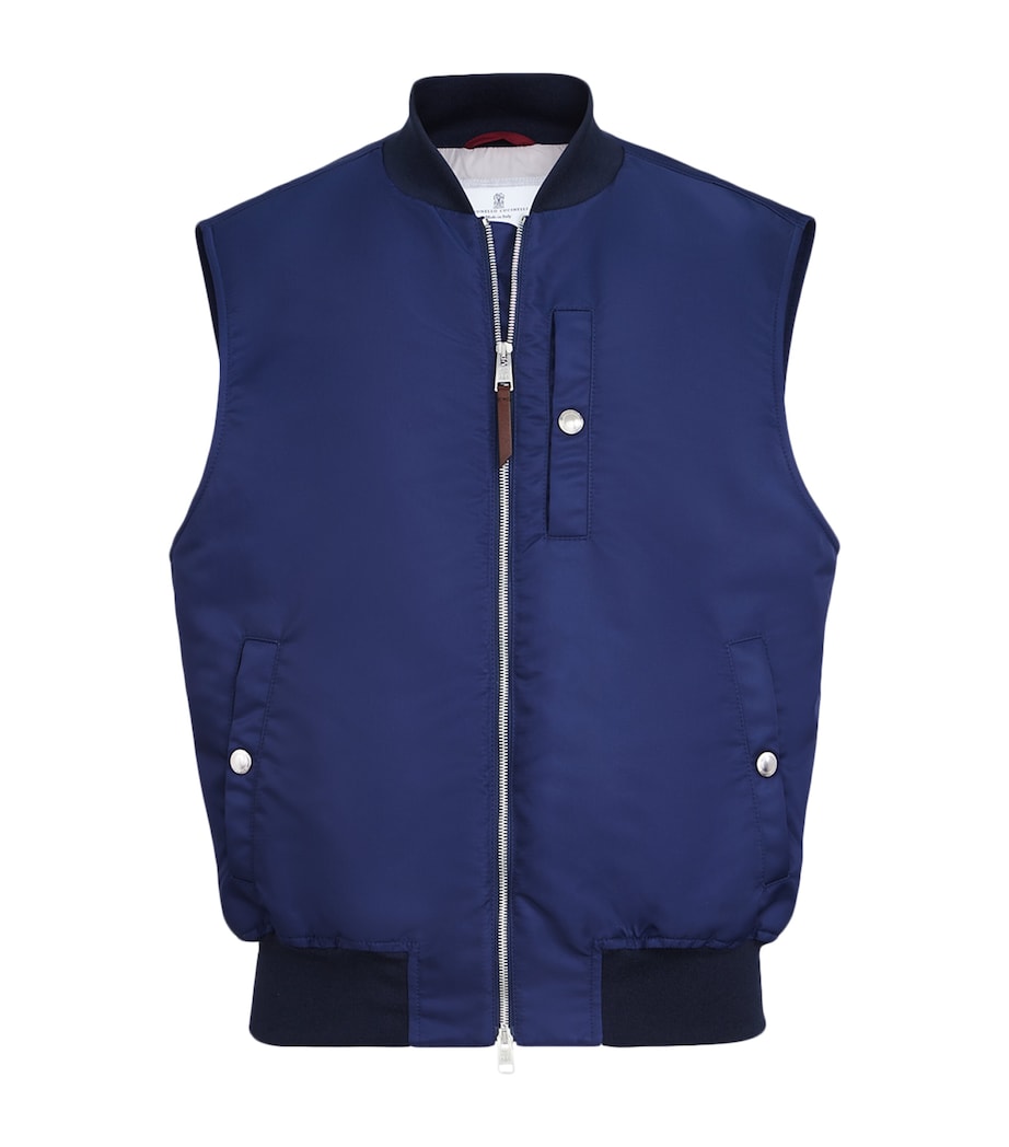 Water-Resistant Satin Techno Gilet CIL51 Image 1