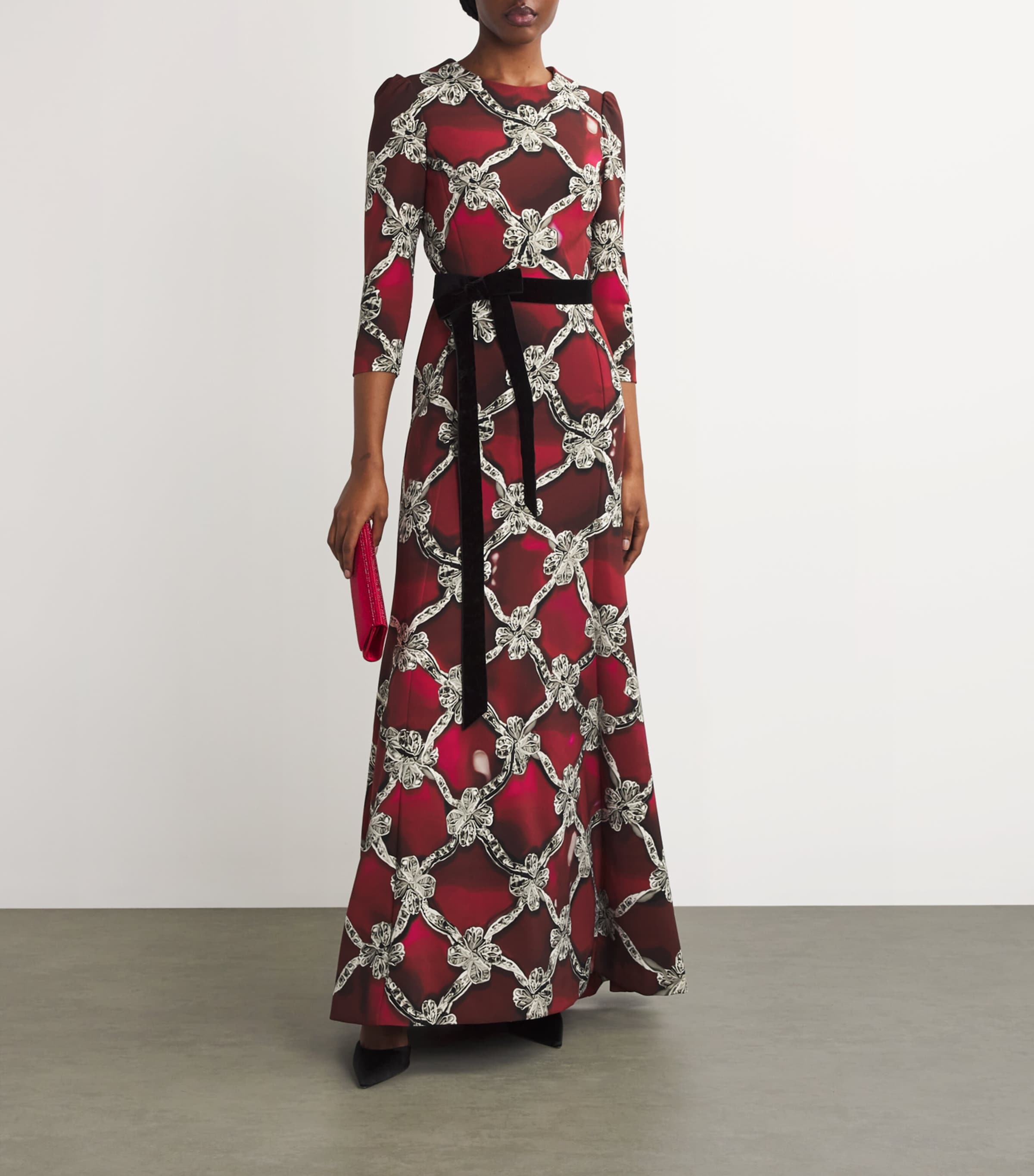 Mary Katrantzou Womens Chantal Maxi Dress Plexus Ruby Print Image 2
