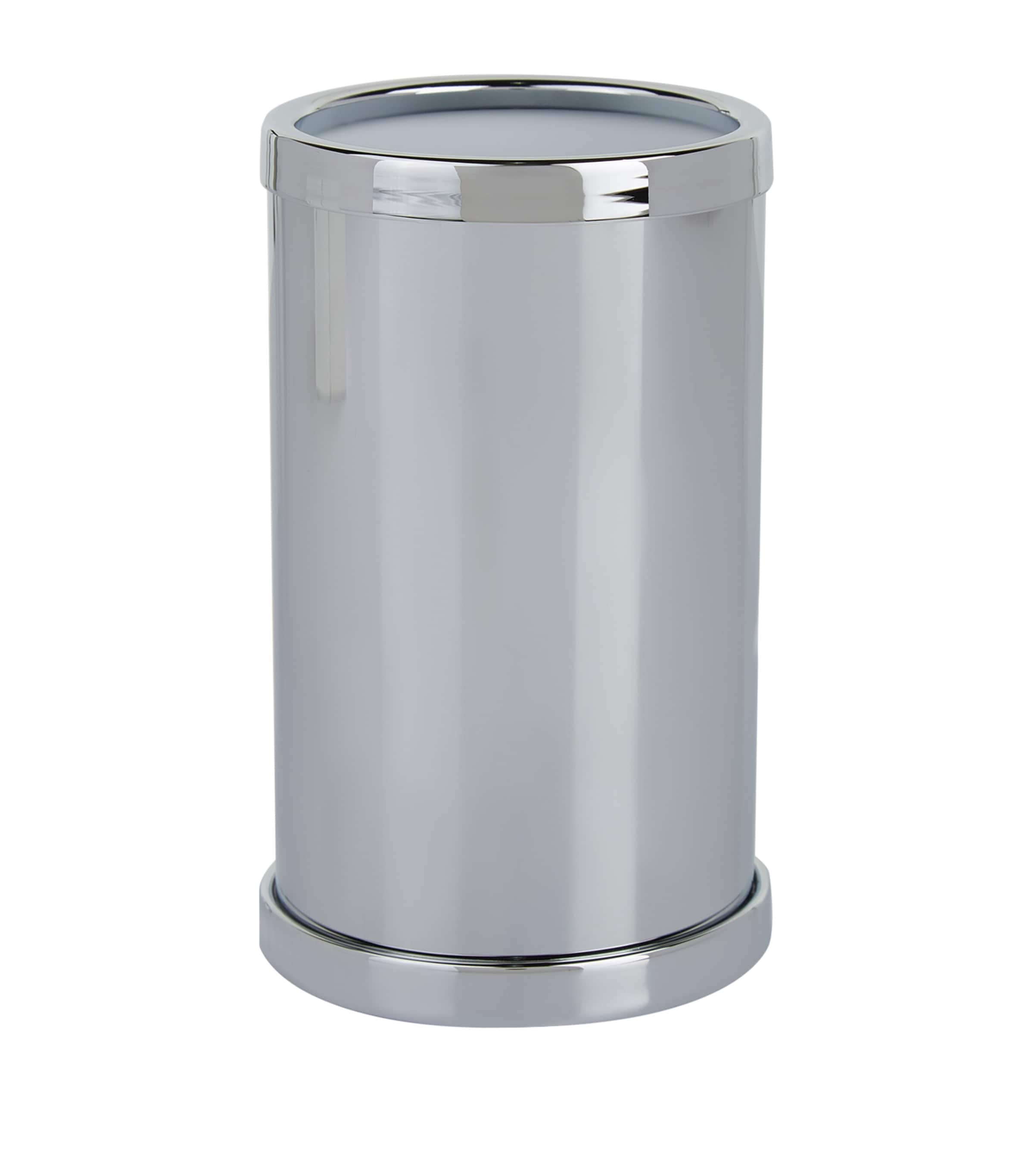 Zodiac Cylinder Chrome Toothbrush Holder In Gray