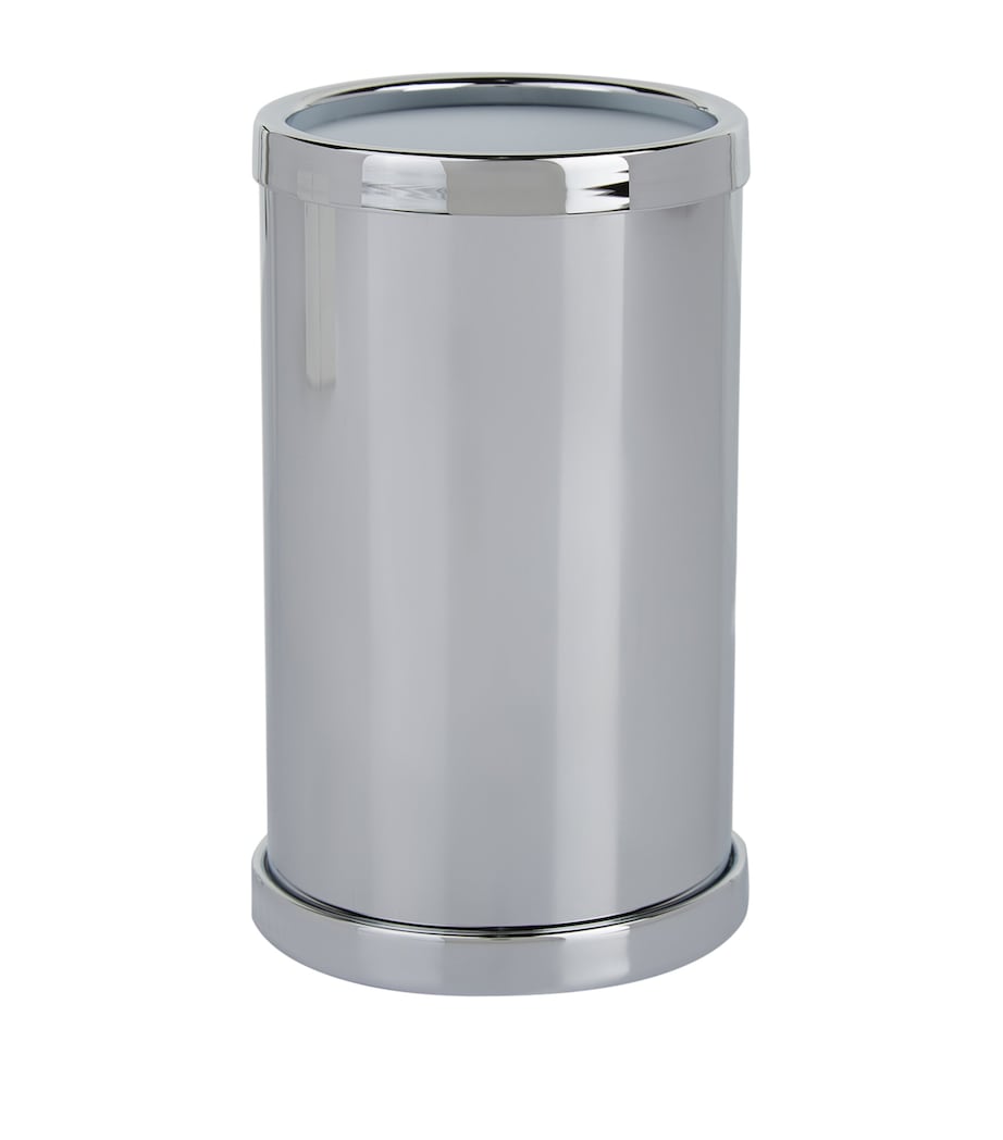 Cylinder Chrome Toothbrush Holder SILVER Image 1