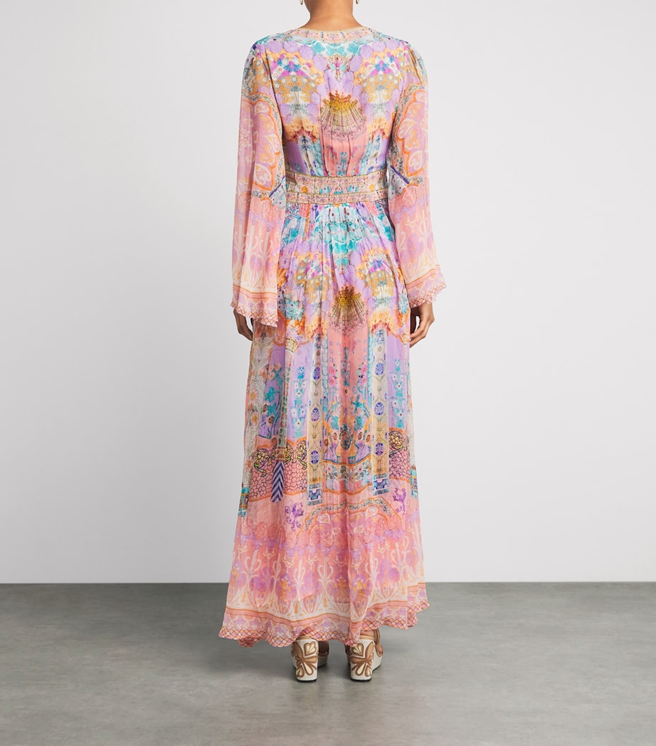 Camilla Womens Silk Maxi Dress Howdy Gaudi Image 4