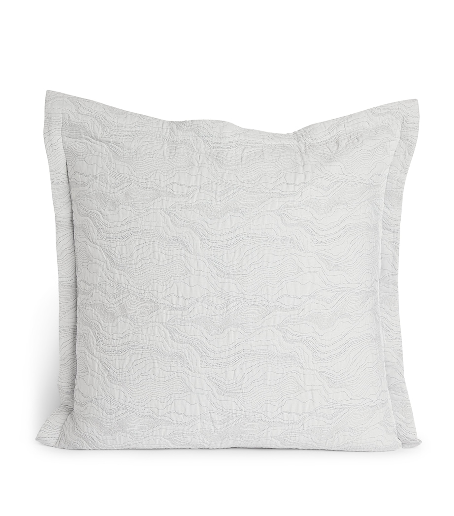 Perle Square Pillowcase (65cm x 65cm) SILVER Image 1