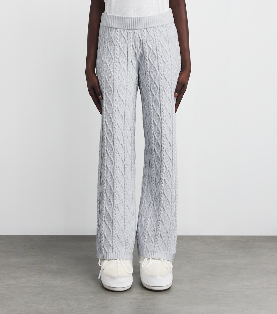 Cable-Knit Snow Bunny Trousers ZEN BLUE Image 3