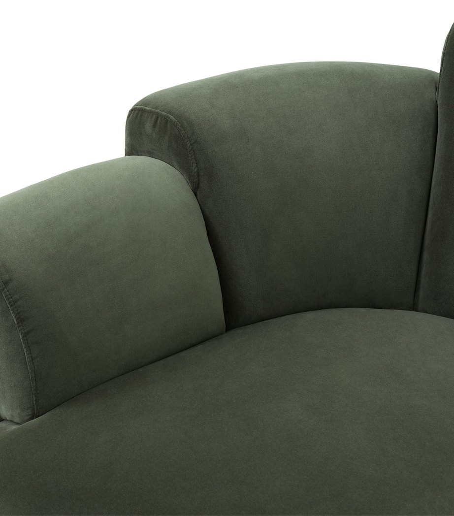 Eichholtz Velvet Marbella Swivel Chair Green Image 6