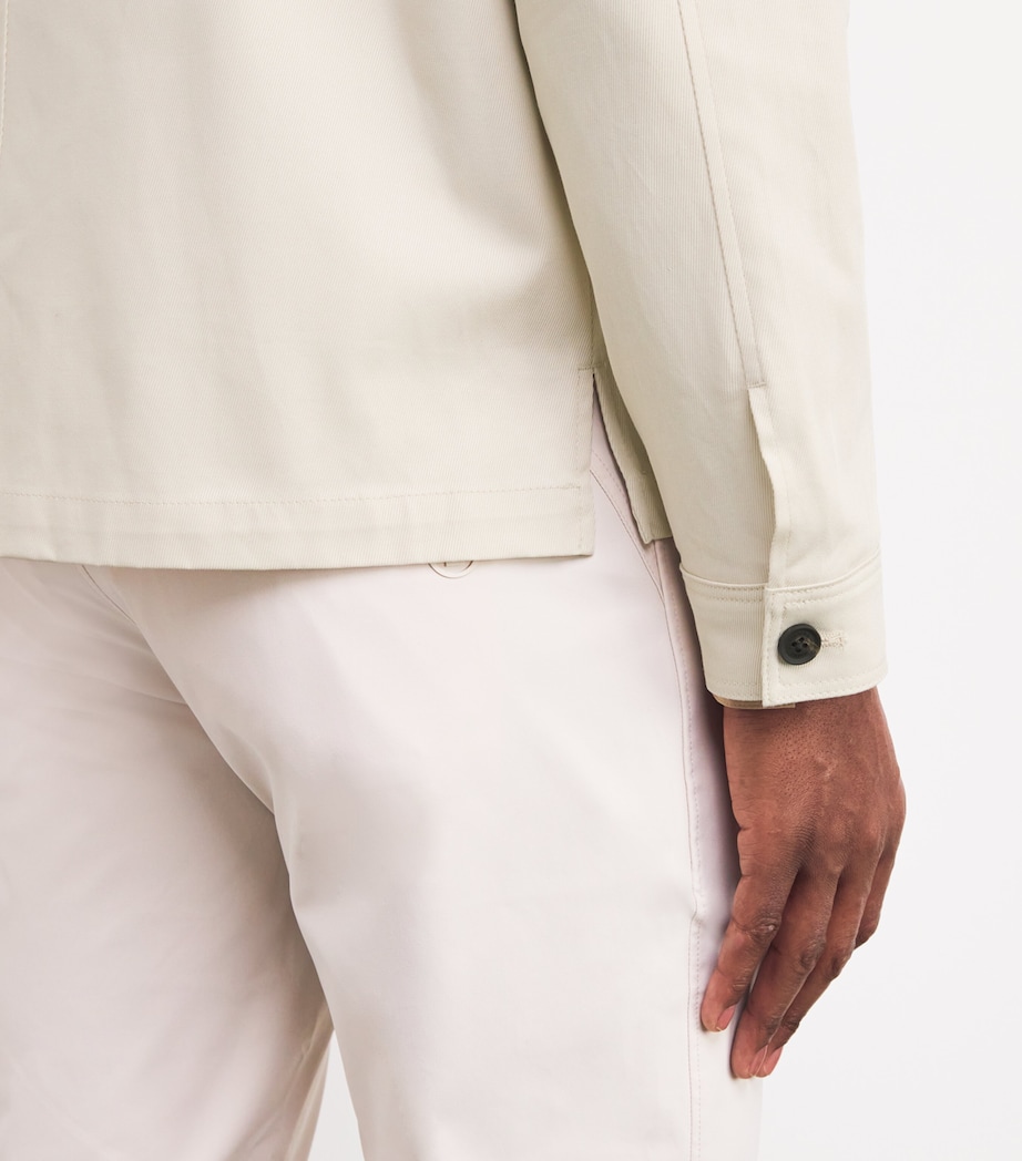 Cotton Twill Julius Overshirt MOONBEAM-U029 Image 6