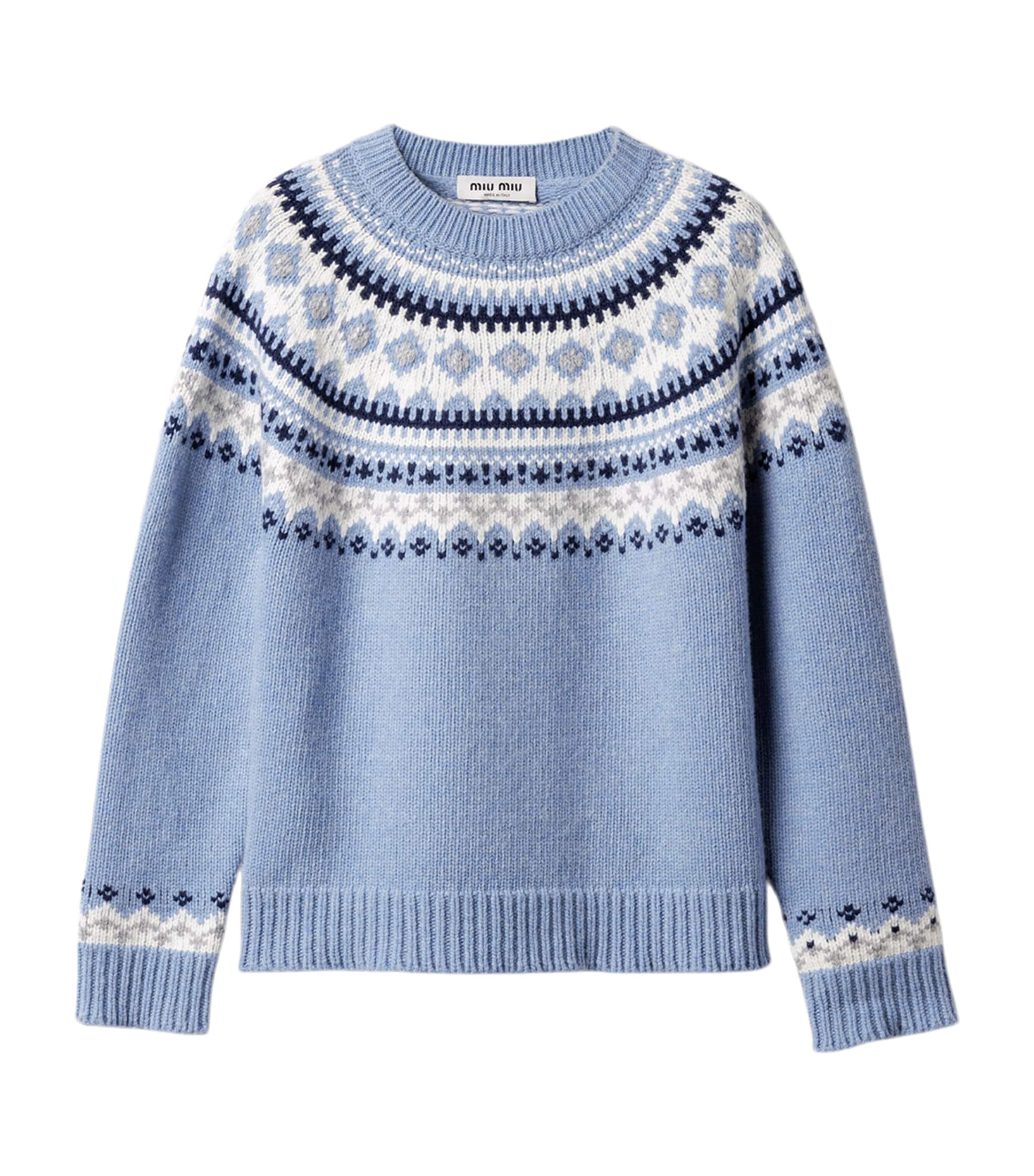 Wool Fair Isle Sweater F0013 Image 1