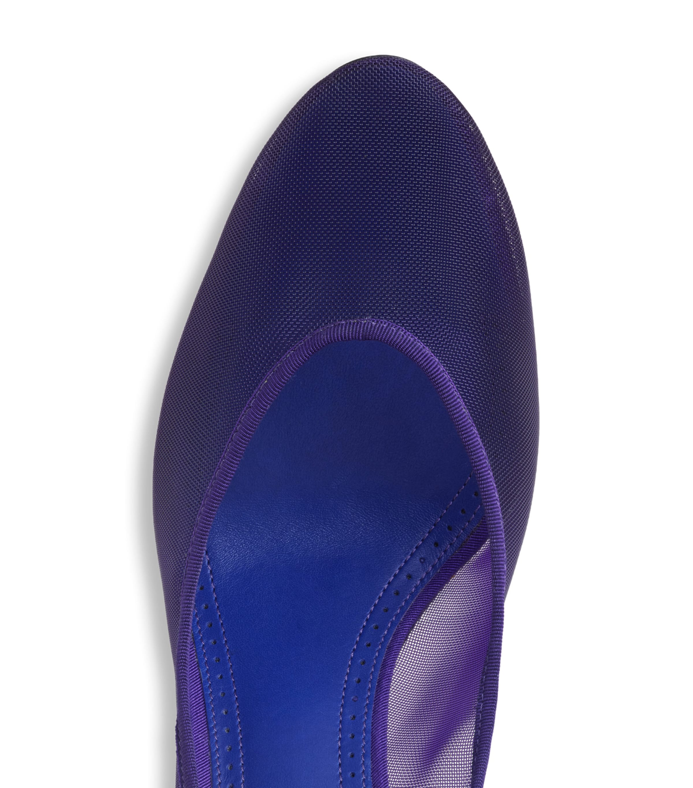 Alaïa Mesh Ankle-Strap Pumps 100 Iris Image 4