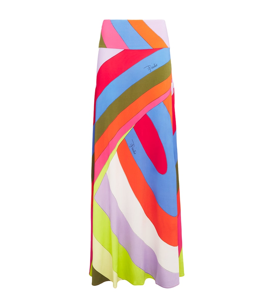 Jersey Iride Maxi Skirt 008 MULTICOLOR Image 1
