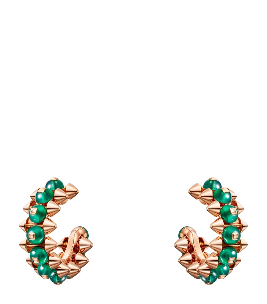Cartier Rose Gold and Agate Clash de Cartier Hoop Earrings Rose Gold Image 1