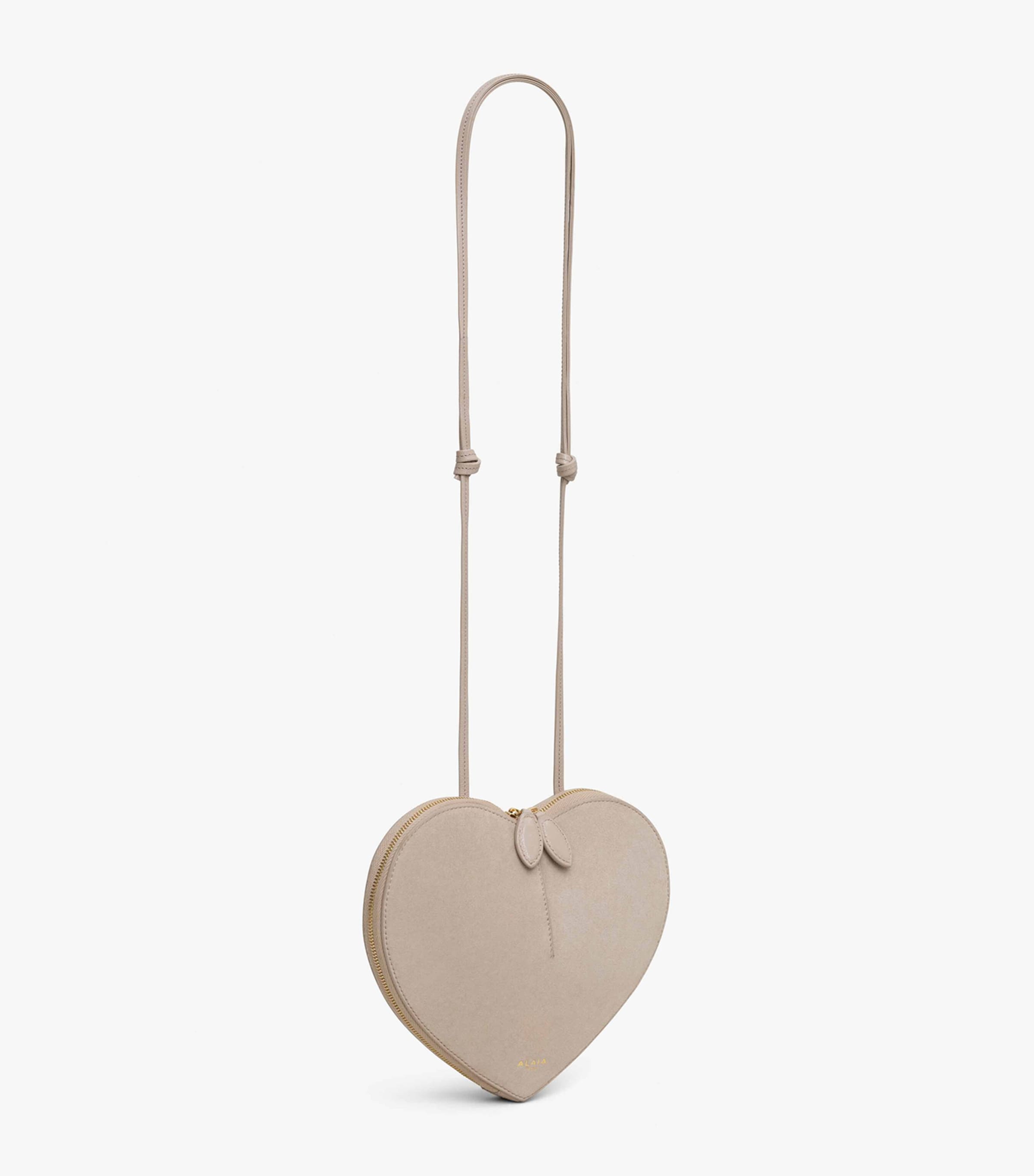 Alaïa Leather Le Coeur Shoulder Bag Grege Image 3