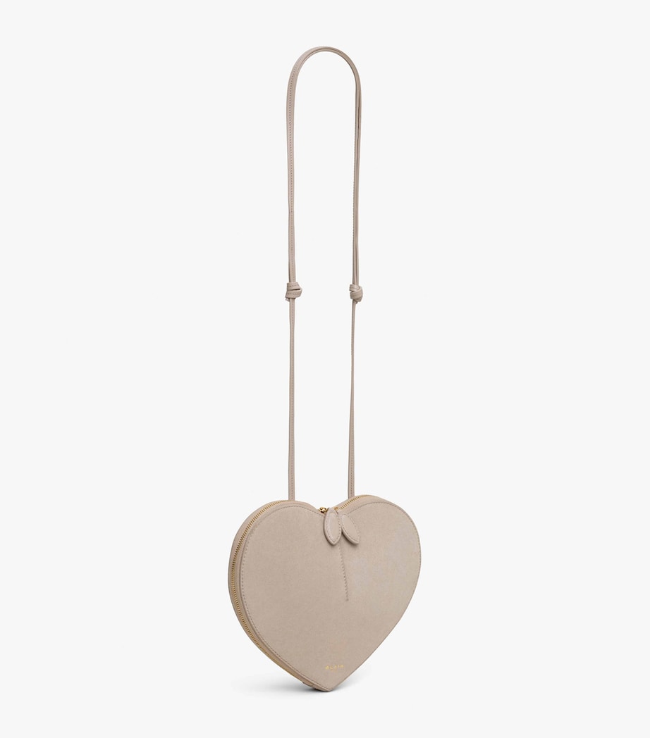 Leather Le Coeur Shoulder Bag GREGE Image 3