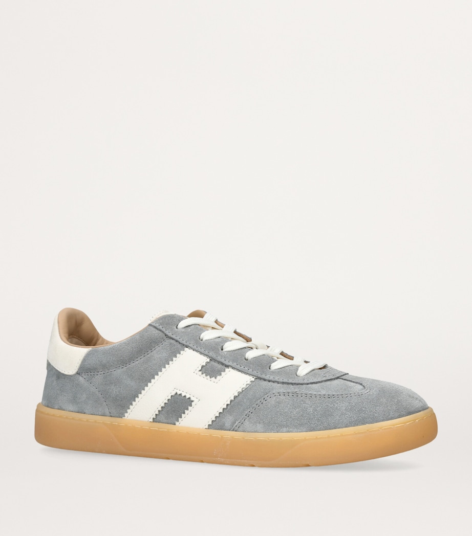 Hogan Suede Cool Sneakers Pale Blue Image 3