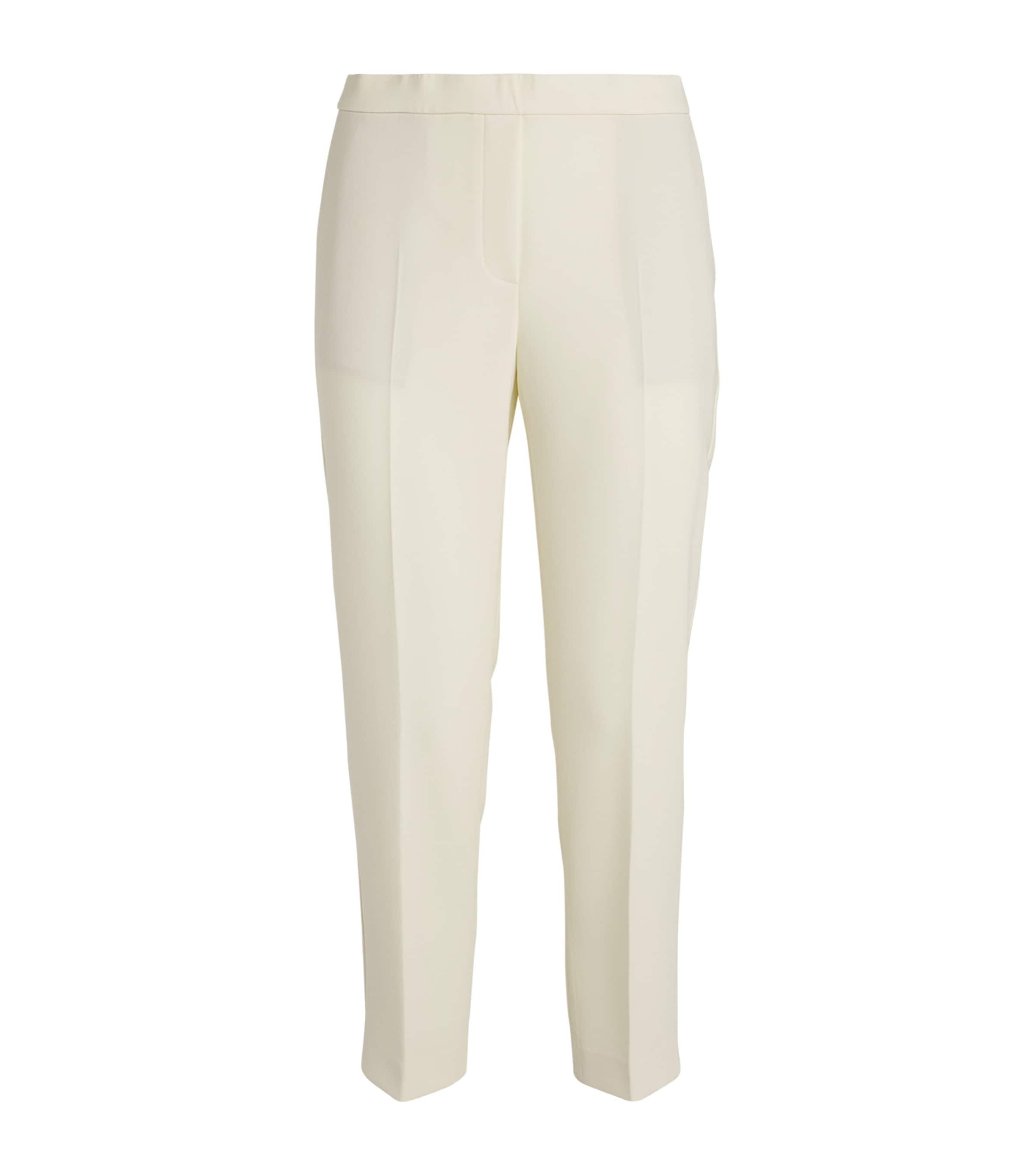 Theory Straight Pant In Linen-viscose In White