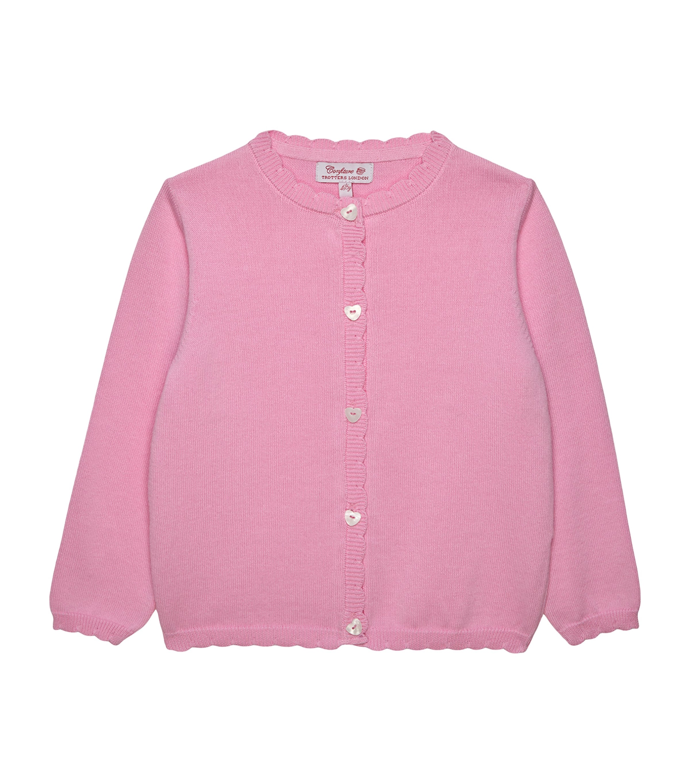 Trotters Cotton Cardigan (2-5 Years) Pink Image 1