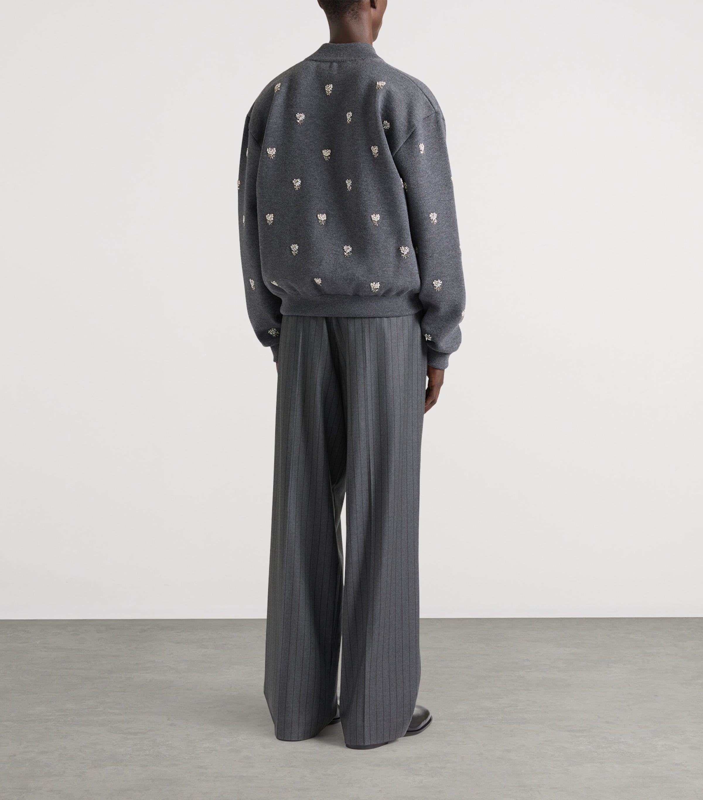 Givenchy Mens Wool Embroidered Bomber Jacket Image 3