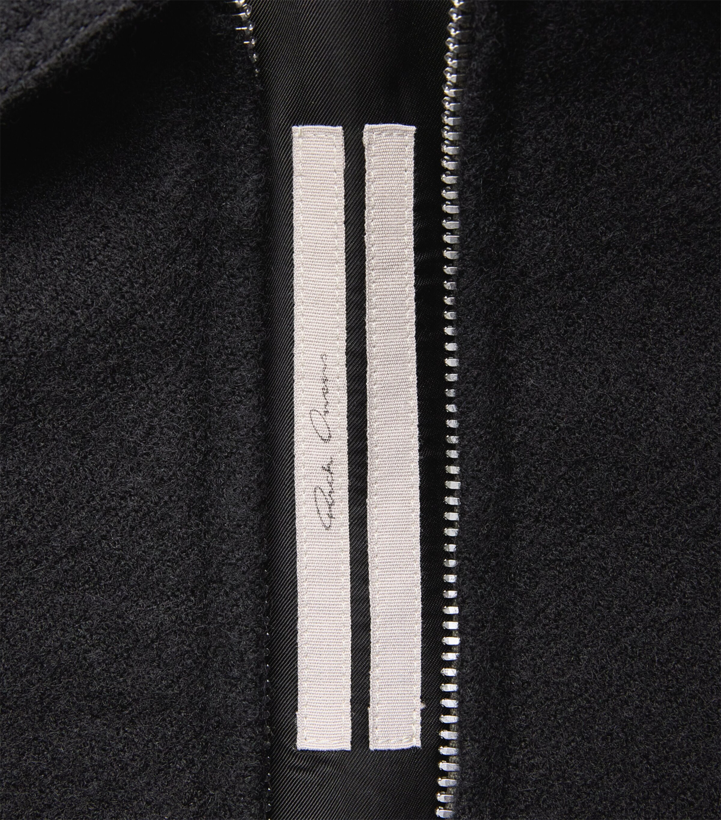 Rick Owens Mens Wool Cropped Brad Jacket Black Image 7