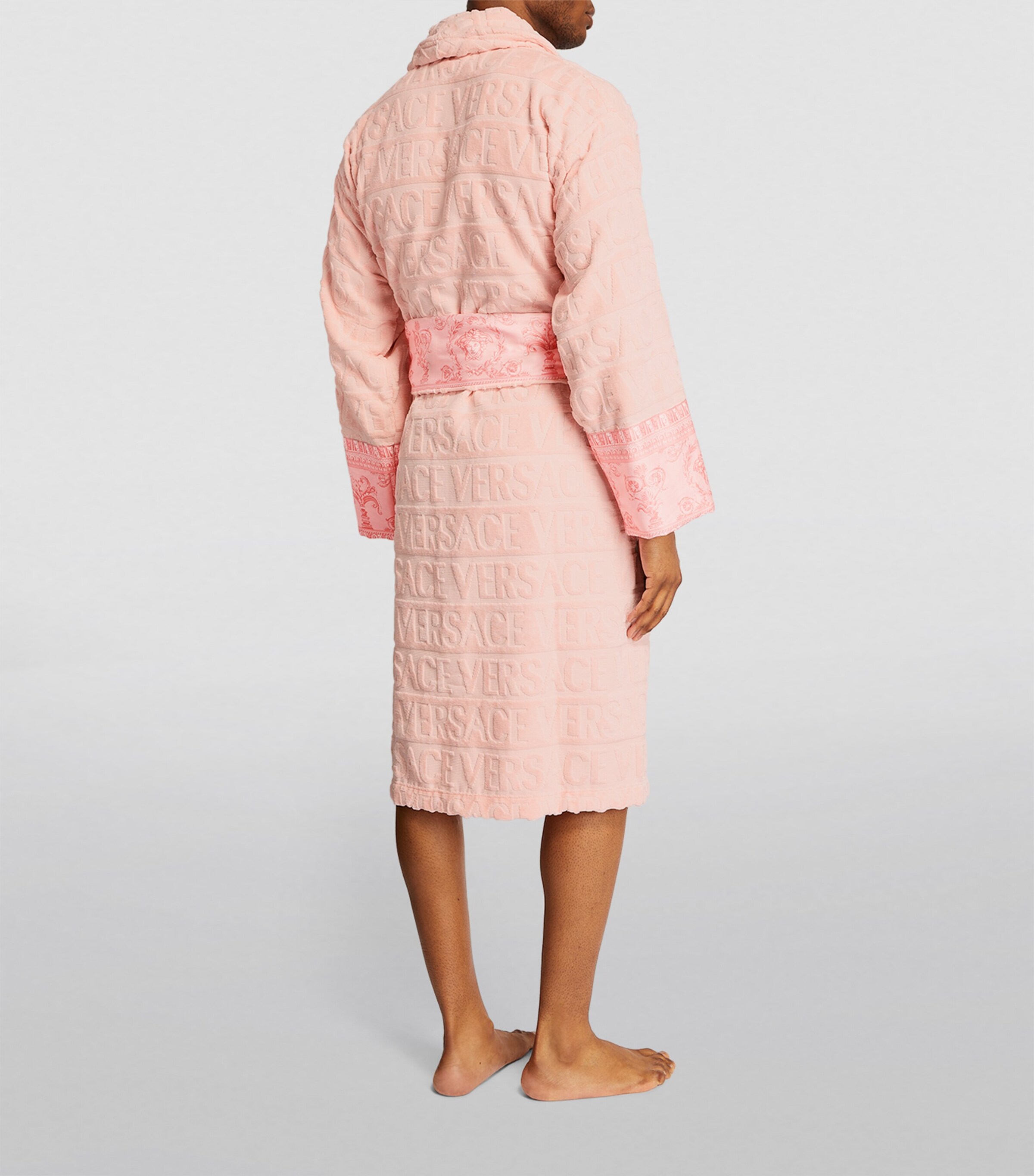 Versace Baroque Bath Robe Pnk/pnk Image 2