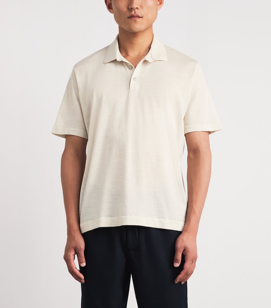 VUORI Merino Polo Shirt Qkr Oat Image 4