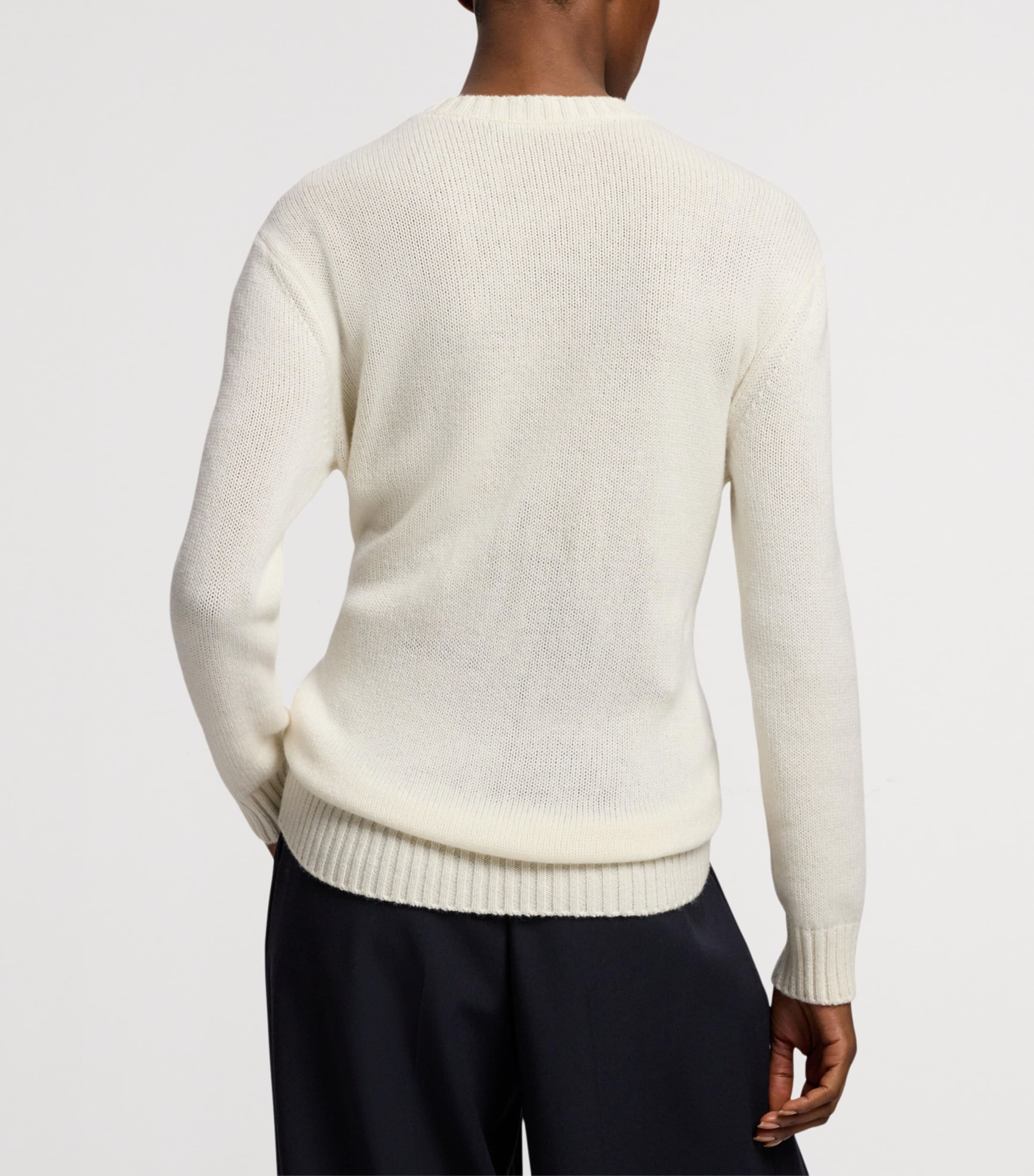 Cashmere Polo Bear Sweater NATURAL-101 Image 8