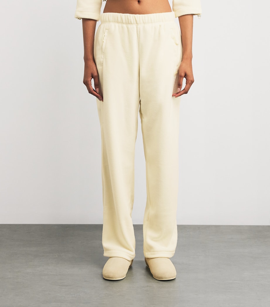 Fleece Straight Leg Sweatpants ECRU Image 3