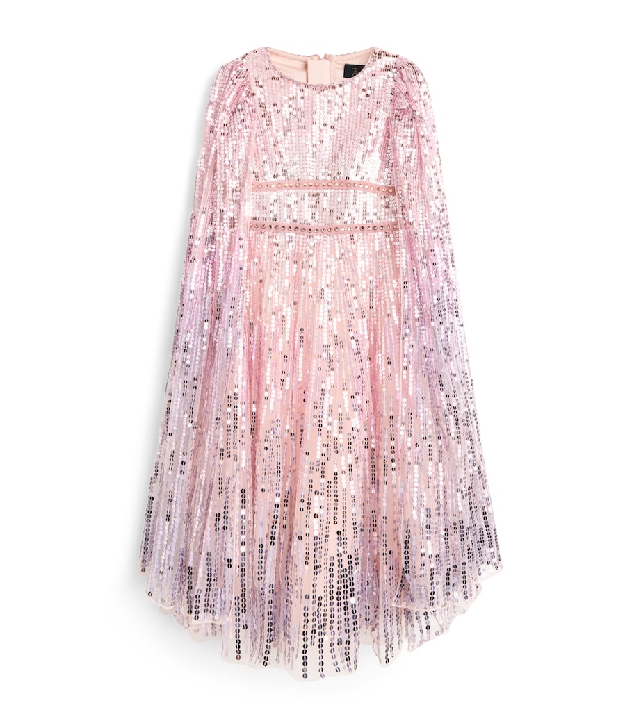 Jenny Packham Kids Sequin Long-Sleeve Dress (6-10 Years) Sugar Image 1