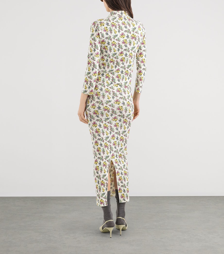 Dolce&Gabbana Womens Floral Print Maxi Skirt Fior Image 4