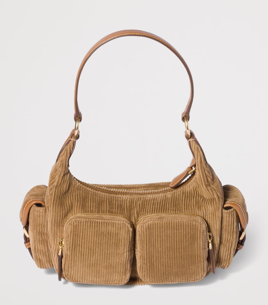 Miu Miu Corduroy Pocket Shoulder Bag Image 4