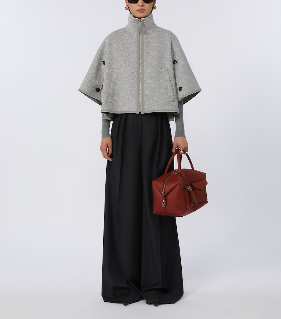 Max Mara Large Leather Boston Bowler Bag Rust Image 2