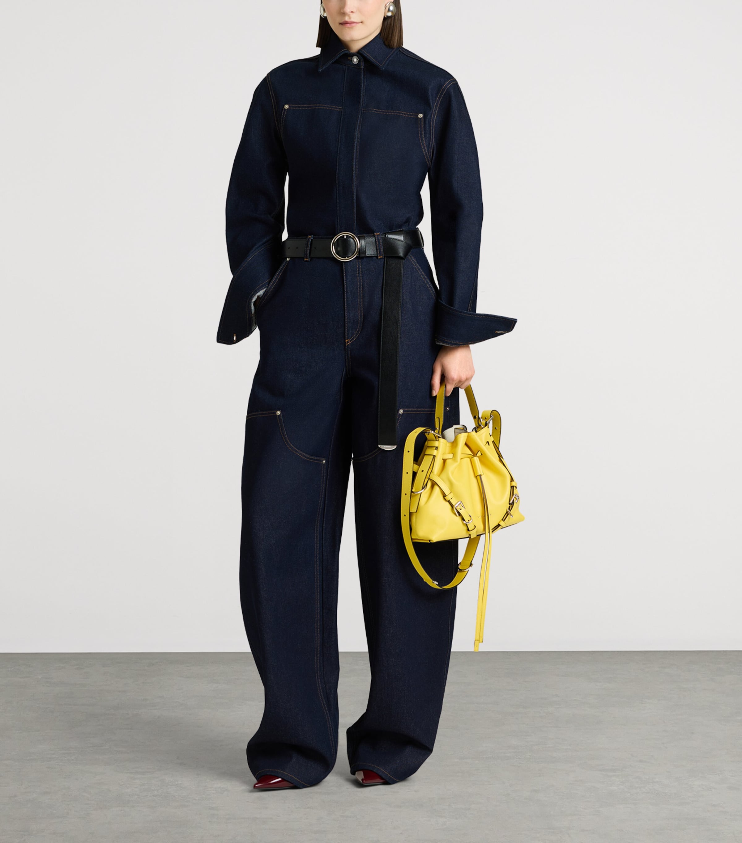 Givenchy Womens Raw Balloon Jeans Image 3