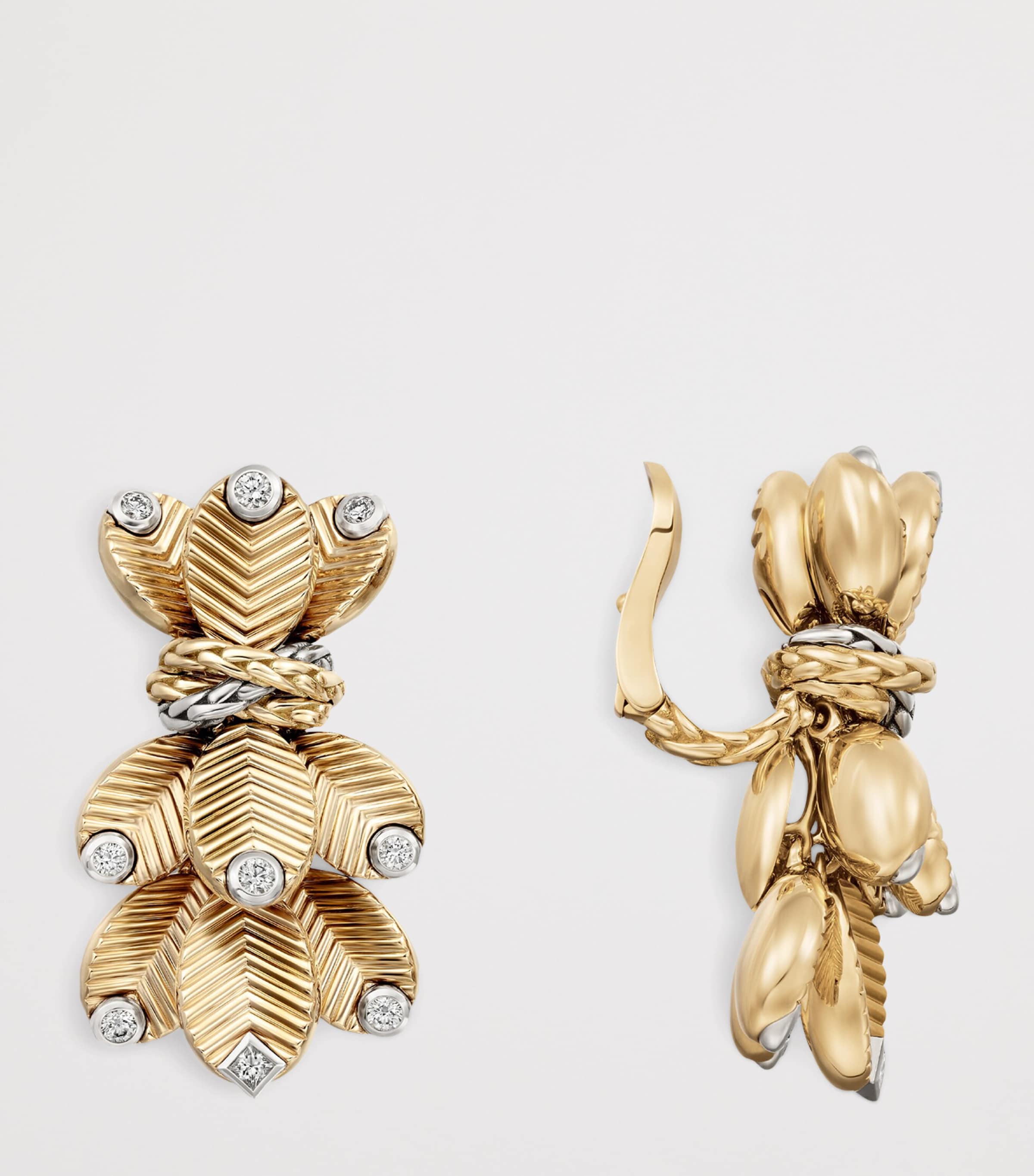 Cartier Yellow Gold and Diamond Grain de Café Earrings Yellow Gold Image 5