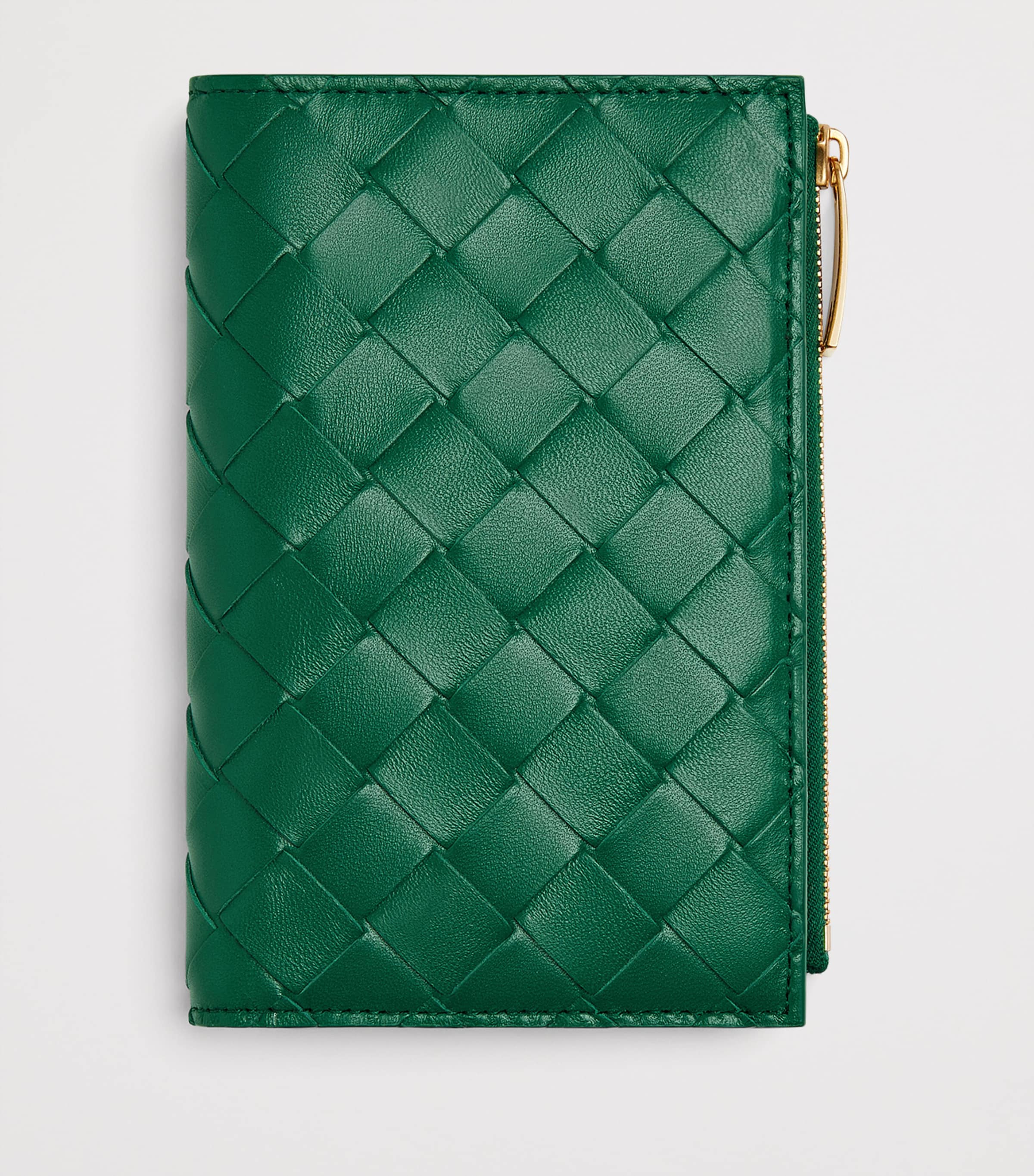 Medium Leather Intrecciato Bifold Wallet 3197 Image 3