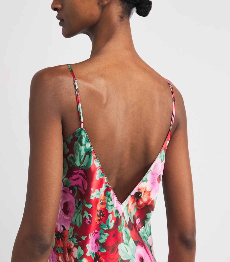 Silk Floral Garbo Midi Dress MOULIN Image 4