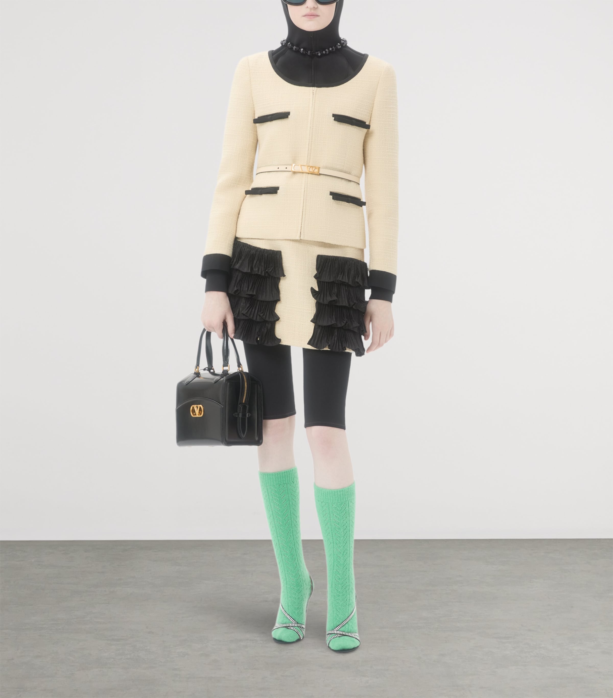 Wool-Blend Ruffled Mini Skirt DNG Image 5