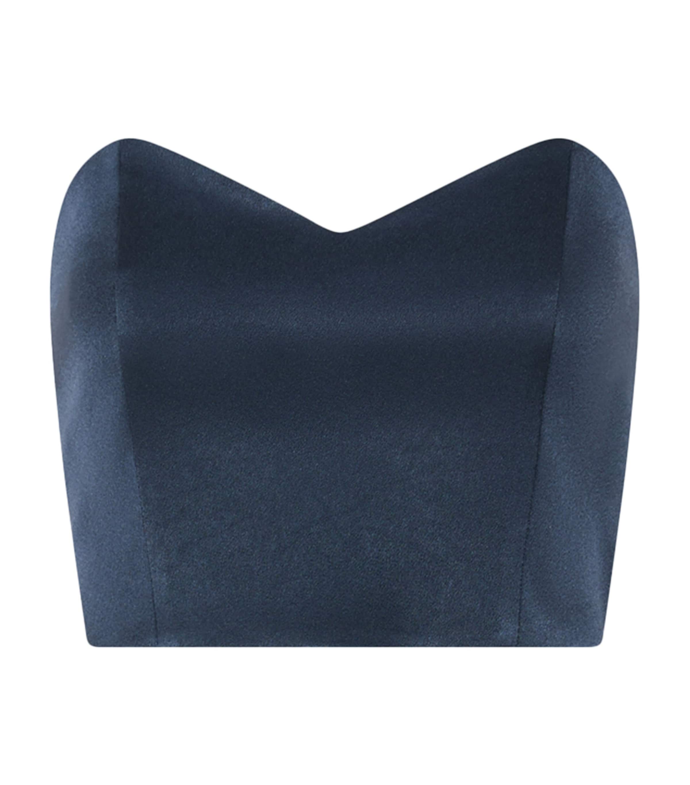 Marella Womens Satin Bustier Top Aviation Image 1