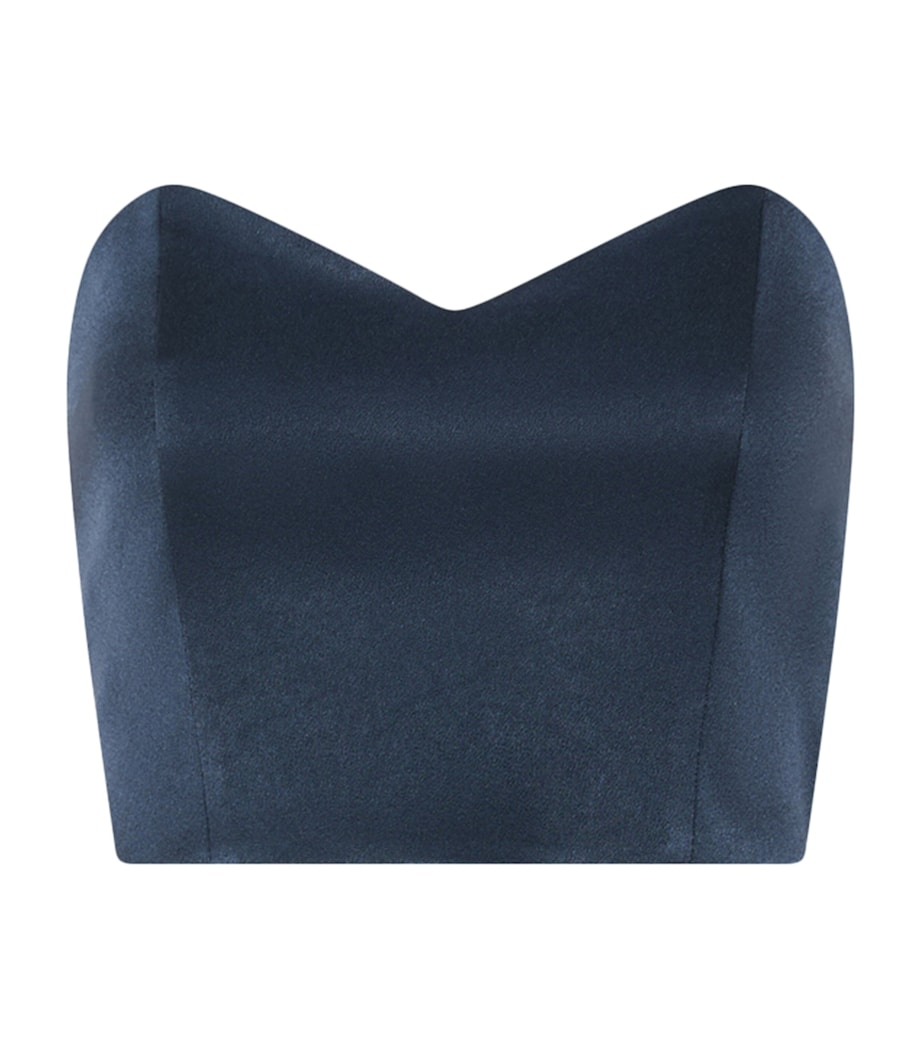 Marella Womens Satin Bustier Top Aviation Image 1