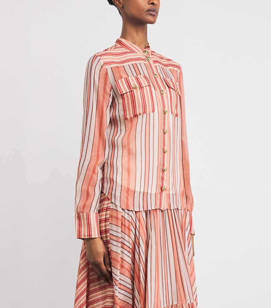 Rebellion Bohemian Stripe Shirt REST RED STRIPE Image 3