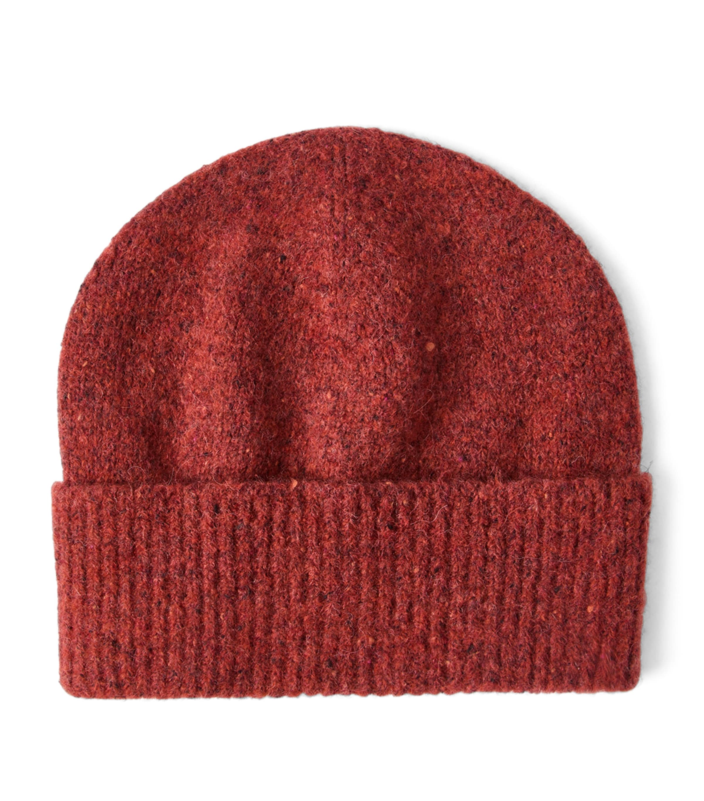 Brunello Cucinelli Alpaca, Wool, Silk And Cotton Beanie In Orange