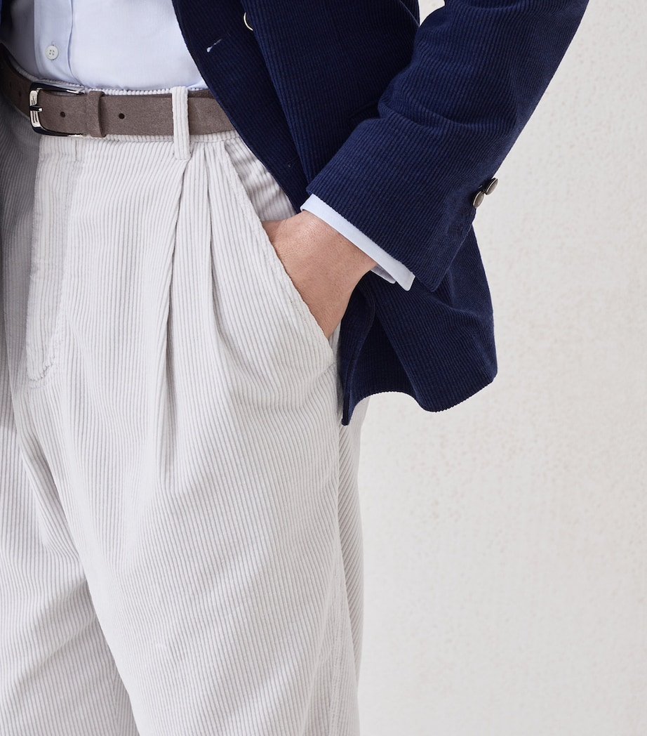 Corduroy Straight Trousers C6023 Image 5